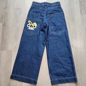 ALAB Men Mega Wide Leg Jeans 30x31 Rave Baggy Grunge Skater VTG Y2K 90s Skater